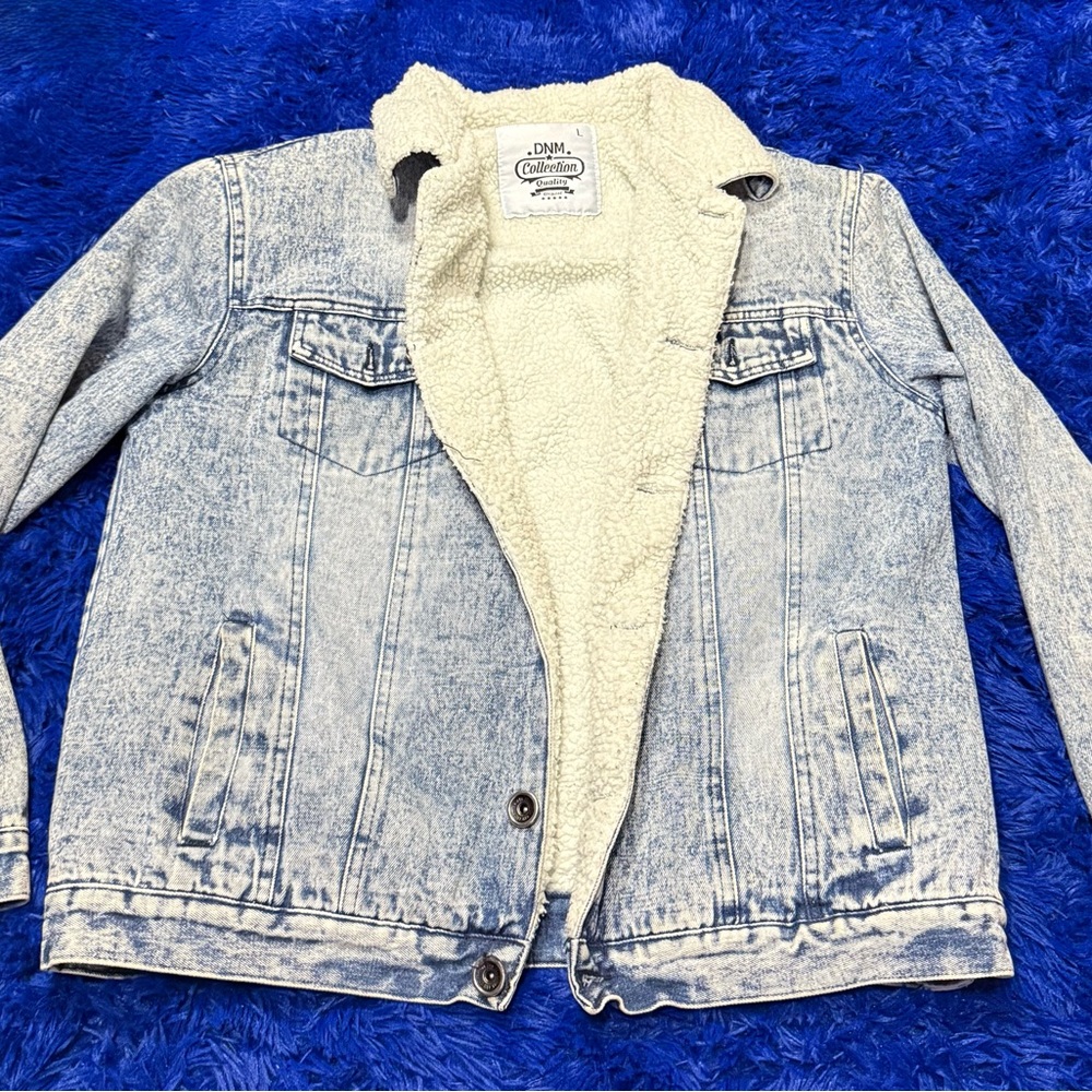 Denim Sherpa Lined Jacket